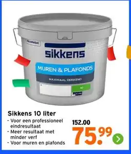GAMMA Sikkens 10 liter aanbieding