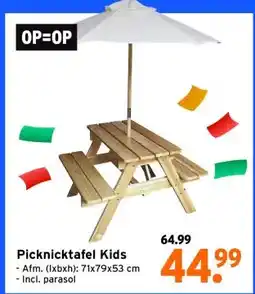 GAMMA Picknicktafel Kids aanbieding