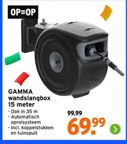 GAMMA GAMMA wandslangbox 15 meter aanbieding