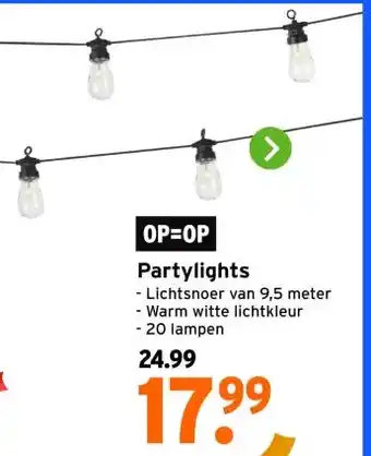 GAMMA Partylights aanbieding