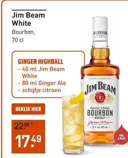 Gall & Gall Jim Beam White 70CL aanbieding
