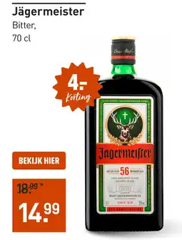 Gall & Gall Jägermeister 70CL aanbieding