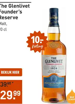 Gall & Gall The Glenlivet Founder's Reserve 20CL aanbieding
