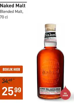 Gall & Gall Naked Malt 70CL aanbieding