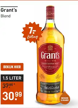 Gall & Gall Grant's 150CL aanbieding