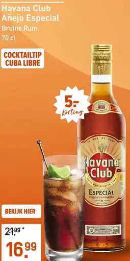 Gall & Gall Havana Club Añejo Especial 70CL aanbieding
