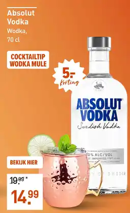 Gall & Gall Absolut Vodka 70CL aanbieding