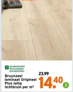 GAMMA Bruynzeel laminaat Origineel Plus lollig lichtbruin aanbieding