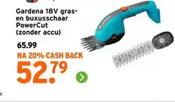 GAMMA Gardena 18V gras- en buxusschaar PowerCut aanbieding