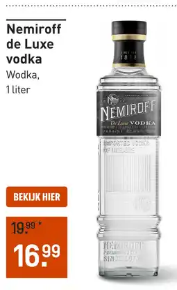 Gall & Gall Nemiroff de Luxe vodka 100CL aanbieding
