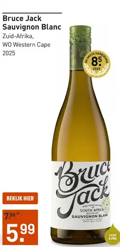 Gall & Gall Bruce Jack Sauvignon Blanc 75CL aanbieding