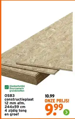 GAMMA OSB3 constructieplaat 12 mm aanbieding