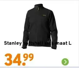 GAMMA Stanley softshell jack maat L aanbieding