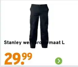 GAMMA Stanley werkbroek maat L aanbieding