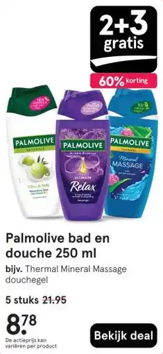 Etos Palmolive bad en douche 250 ml aanbieding