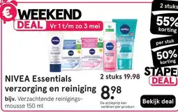 Etos NIVEA Essentials verzorging en reiniging aanbieding