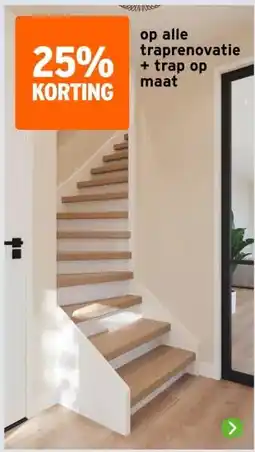 GAMMA op alle traprenovatie + trap op maat aanbieding