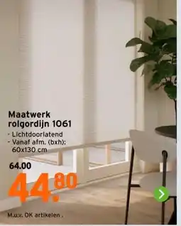 GAMMA Maatwerk rolgordijn 1061 aanbieding