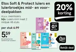 Etos Etos Soft & Protect luiers en luierbroekjes mid- en voor- deelpakken` aanbieding
