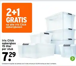 GAMMA Iris Click opbergbox aanbieding