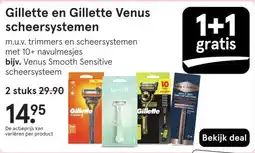 Etos Gillette en Gillette Venus scheersystemen aanbieding