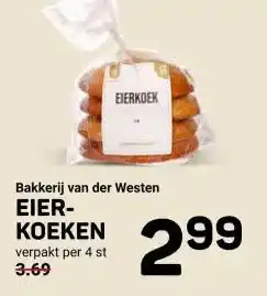 Ekoplaza Bakkerij van der Westen EIER- KOEKEN aanbieding