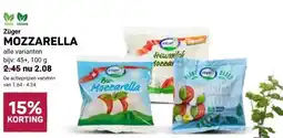 Ekoplaza Züger MOZZARELLA aanbieding
