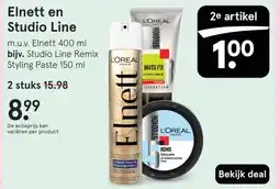 Etos Elnett en Studio Line aanbieding
