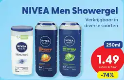 Die Grenze NIVEA Men Showergel aanbieding