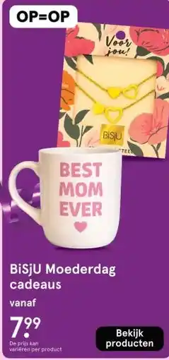 Etos BiSjU Moederdag cadeaus aanbieding