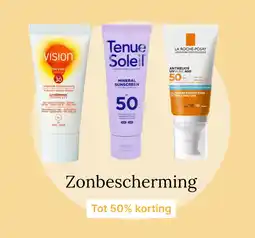 De Online Drogist Zonbescherming tot 50% korting aanbieding