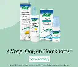 De Online Drogist A.Vogel Oog en Hooikoorts 25% korting aanbieding