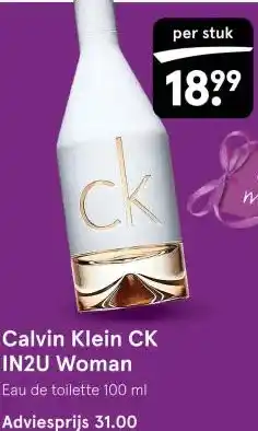 Etos Calvin Klein CK IN2U Woman aanbieding