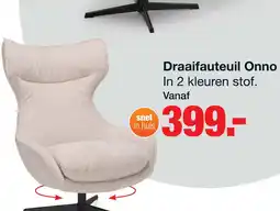 Budget Home Store Draaifauteuil Onno Mocca aanbieding