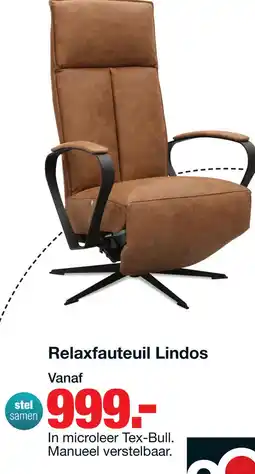 Budget Home Store Relaxfauteuil Lindos aanbieding