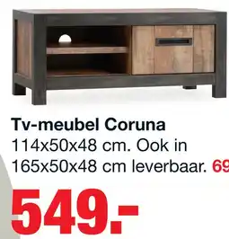 Budget Home Store Tv-meubel Coruna 165 cm aanbieding