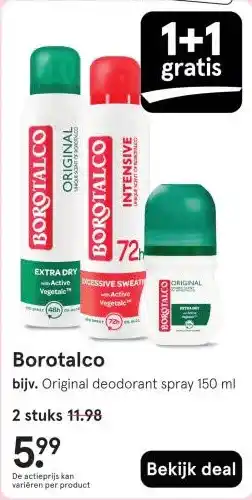 Etos Borotalco aanbieding