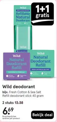 Etos Wild deodorant aanbieding