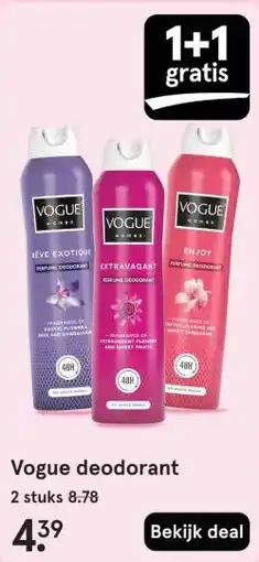Etos Vogue deodorant aanbieding