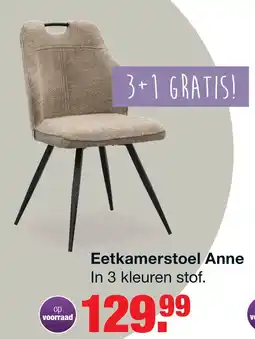 Budget Home Store Eetkamerstoel Anne Naturel aanbieding