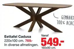 Budget Home Store Eettafel Cadusa Deens ovaal aanbieding
