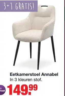 Budget Home Store Eetkamerstoel Annabel Naturel aanbieding
