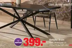 Budget Home Store Eettafel Bram 200 cm aanbieding