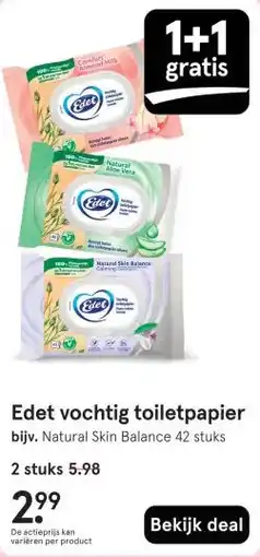 Etos Edet vochtig toiletpapier aanbieding
