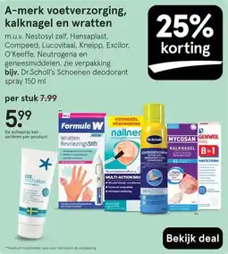 Etos A-merk voetverzorging, kalknagel en wratten aanbieding