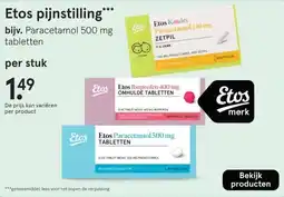 Etos Etos pijnstilling aanbieding