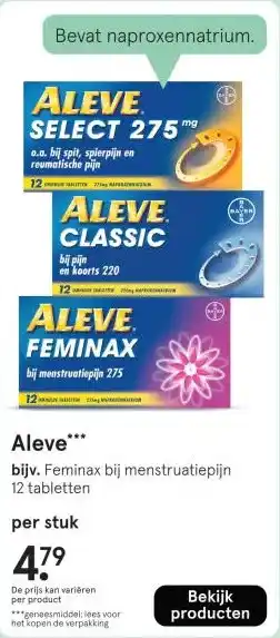 Etos Aleve aanbieding