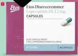Etos Etos Diarreeremmer Loperamide HCI 2 mg aanbieding
