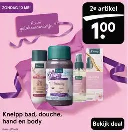 Etos Kneipp bad, douche, hand en body aanbieding
