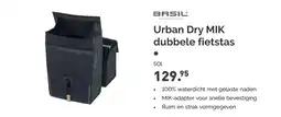 Bike Totaal Urban Dry MIK dubbele fietstas aanbieding